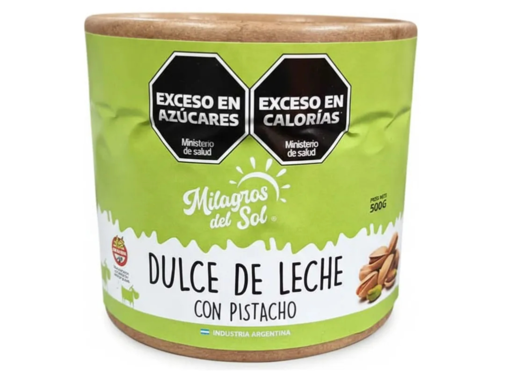 Dulce de leche con Pistacho x 500g -Milagros del Sol-