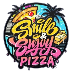 Logo Smile And Enjoy Pizza