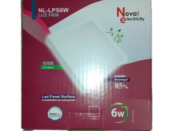 Plafón 6w NOVA Electric Superficial LUZ FRIA