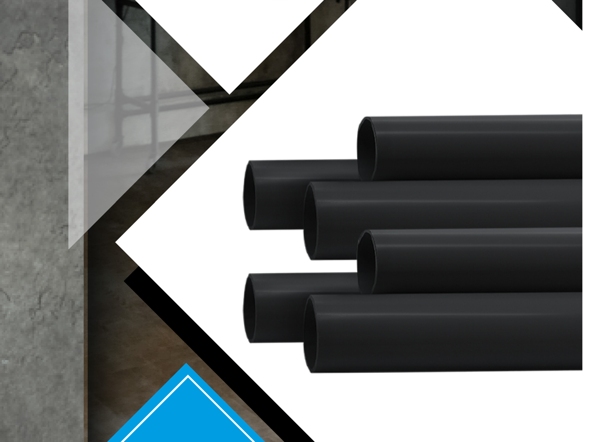 Caños semipesado NEGRO