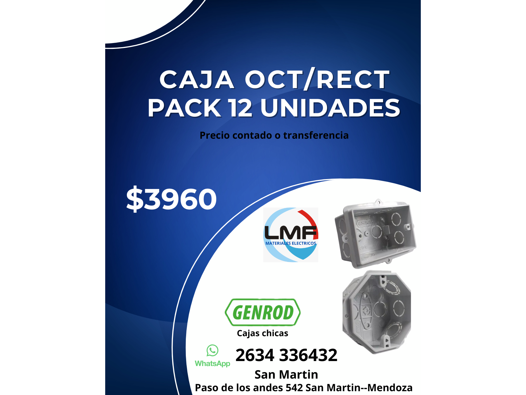 OFERTA ABRIL CAJAS EMBUTIR GENROD