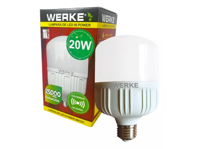 Lámpara Led High Power -Sensor De Movimiento Werke