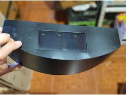 Difusor de luz bombe exterior negro