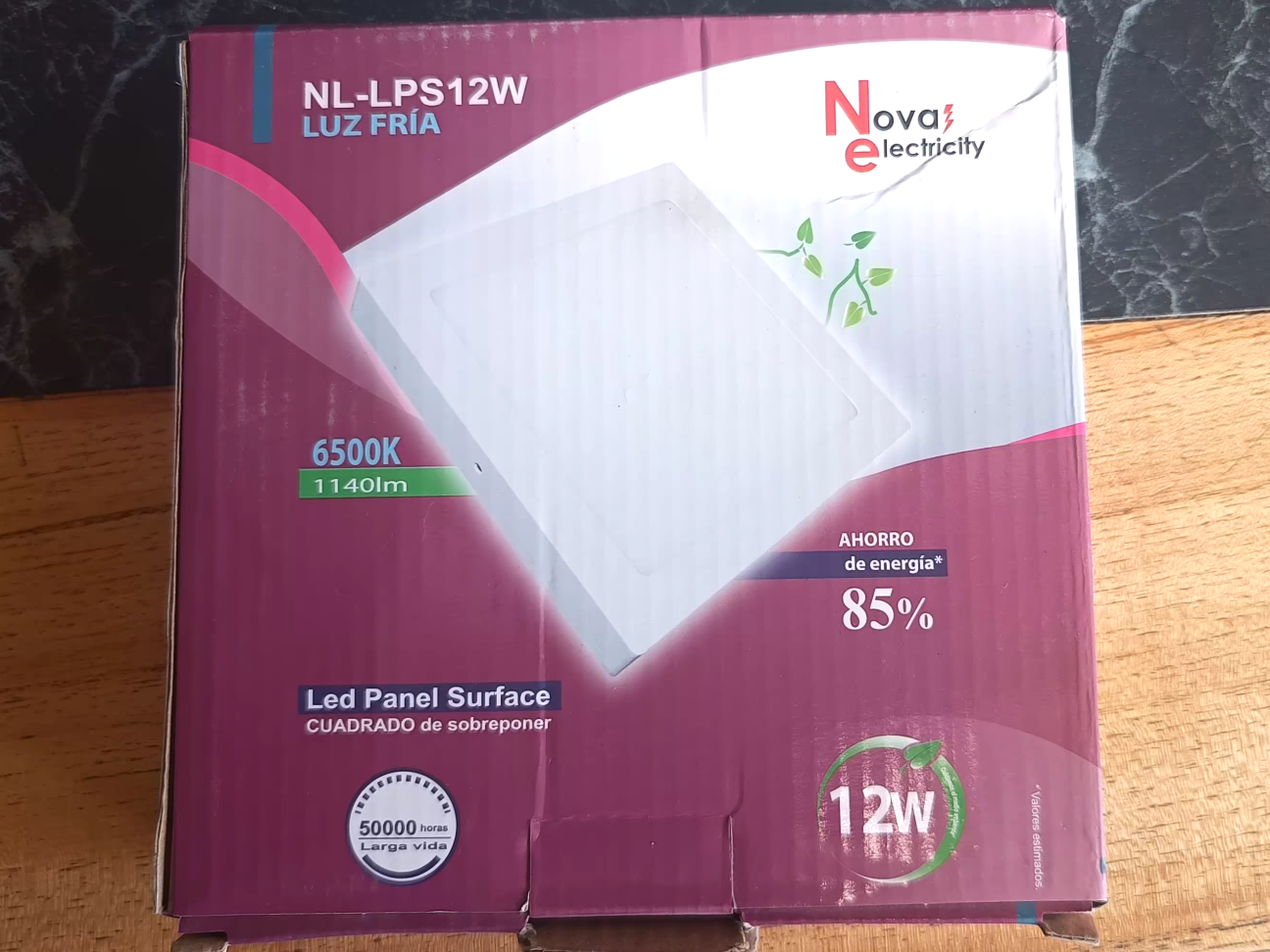 Plafón 12w Nova Electricista luz Fria