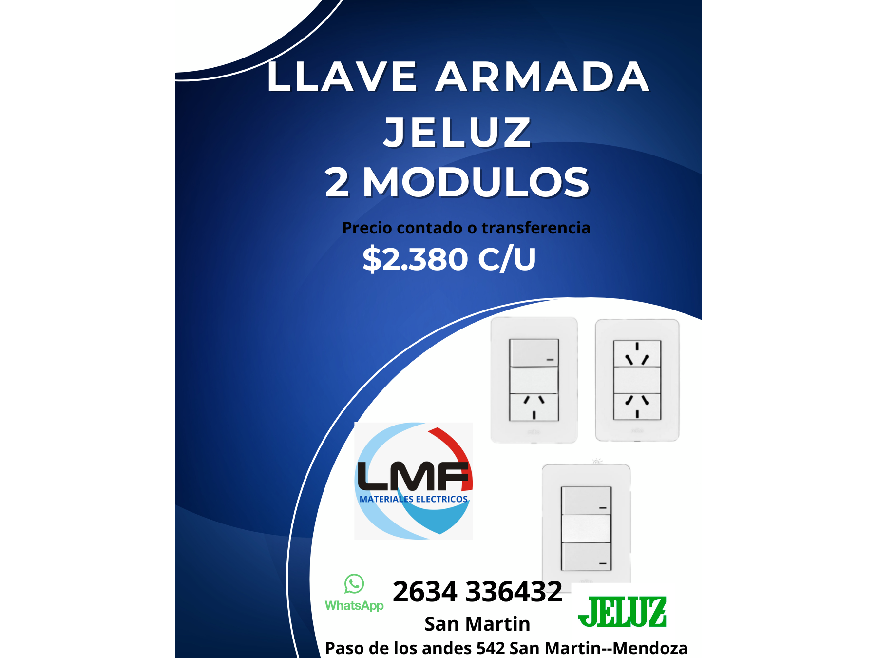 OFERTA ABRIL LLAVE ARMADA JELUZ