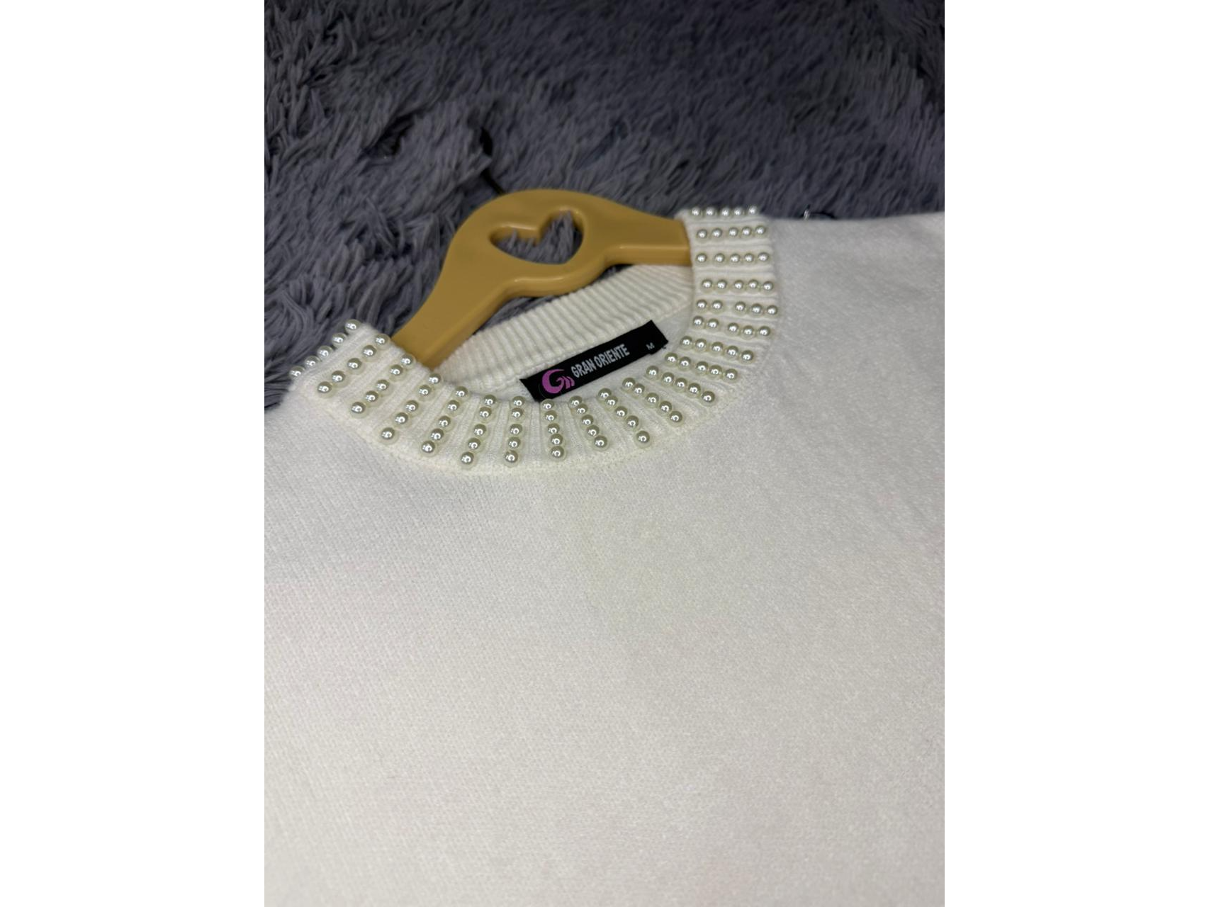 SWEATER BREMER CUELLO  PERLA