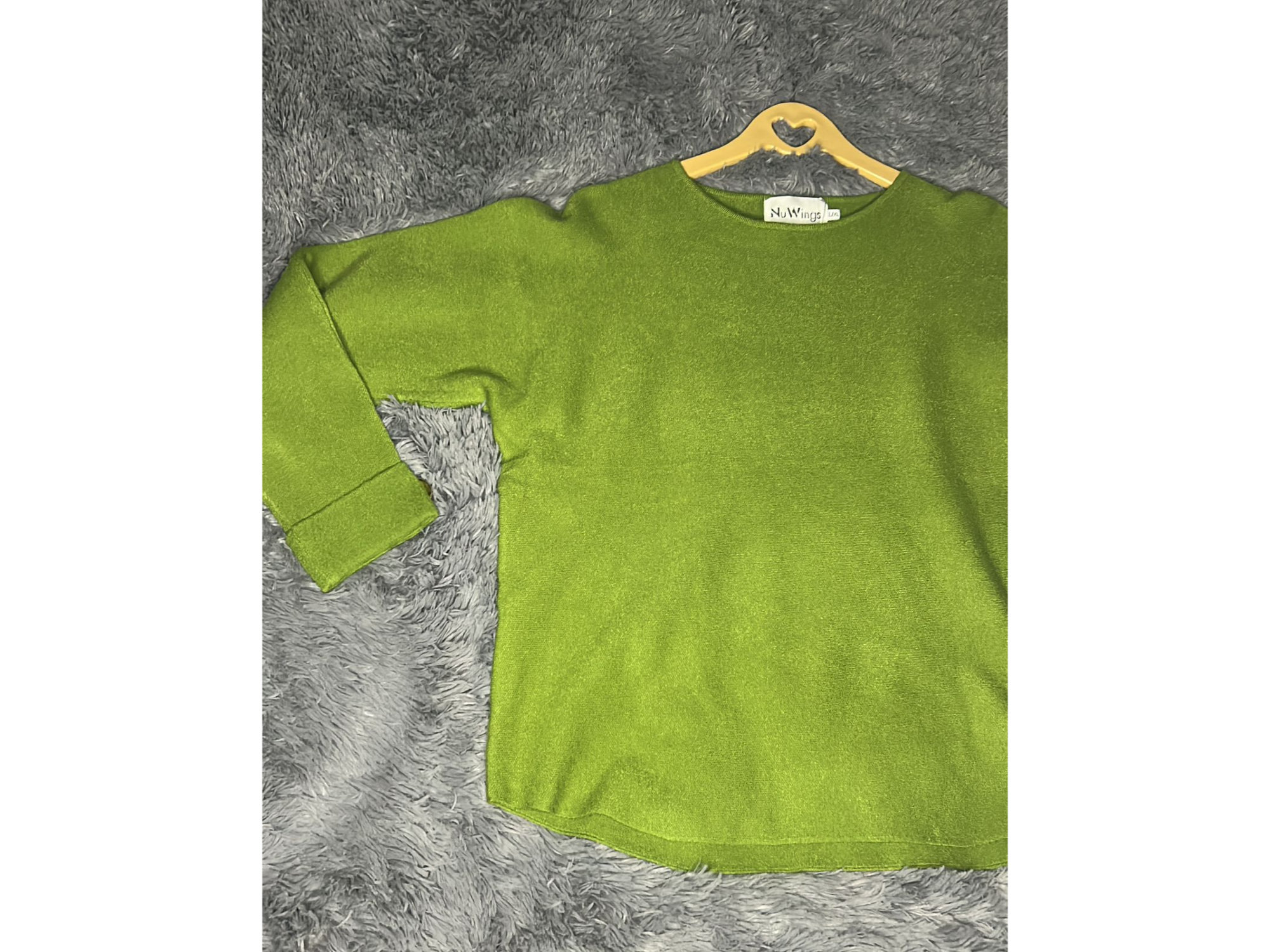 SWEATER TALLE L/XL COLOR VERDE MARCA NU WINGS