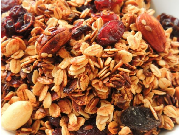 Granola con frutos rojos