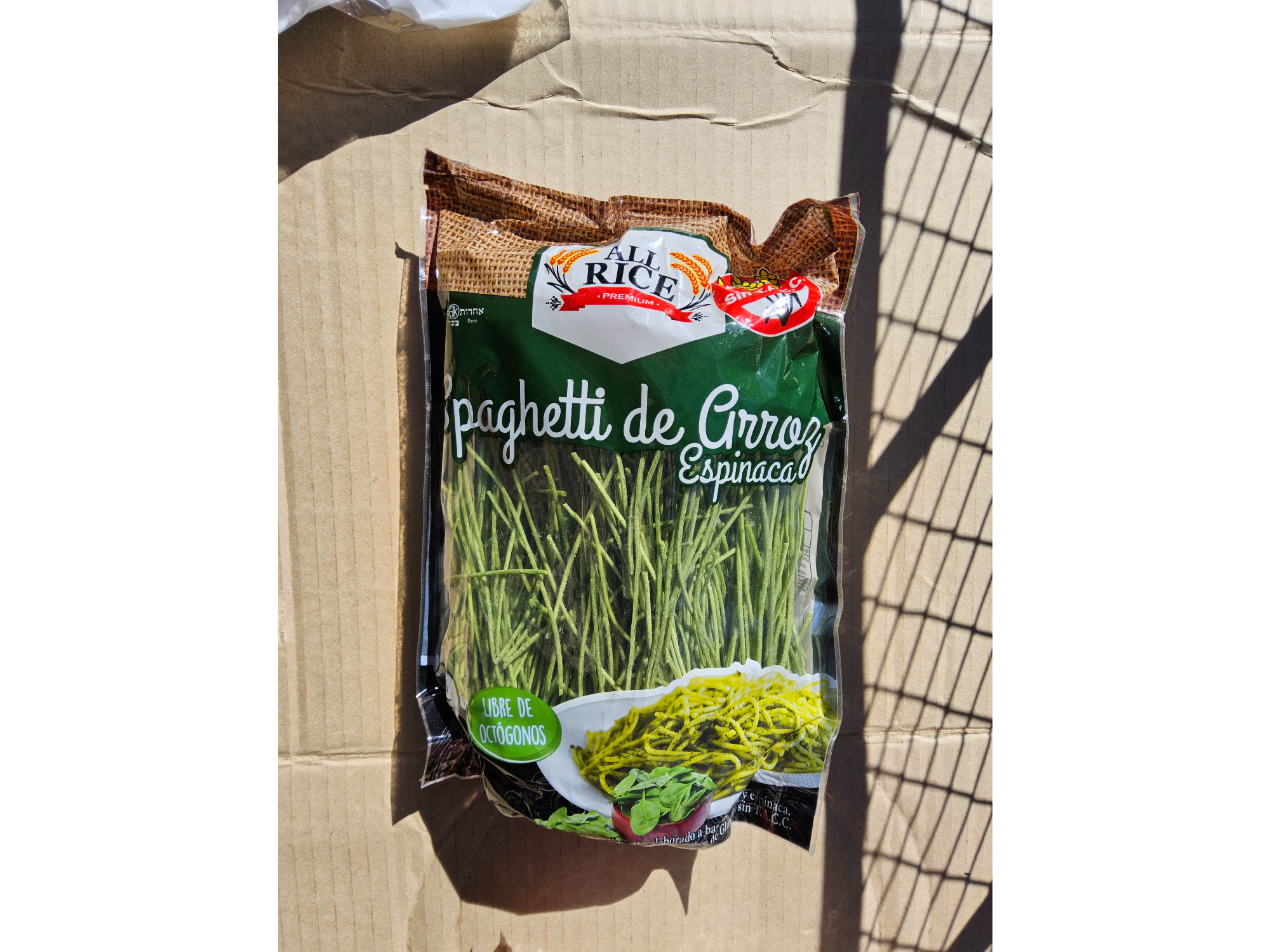 Spaghetti de Arroz con Espinaca 300g
