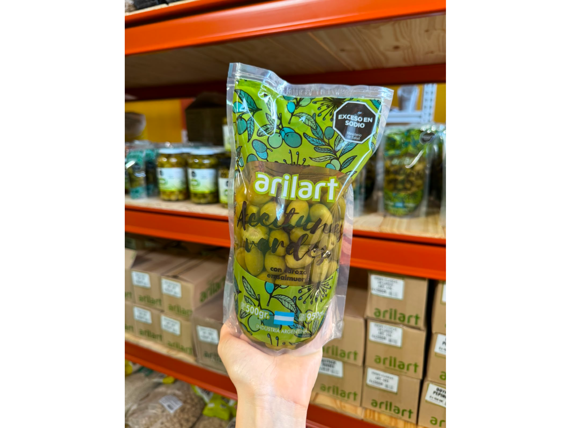 Maxi Doypack Aceitunas Verdes 500gr