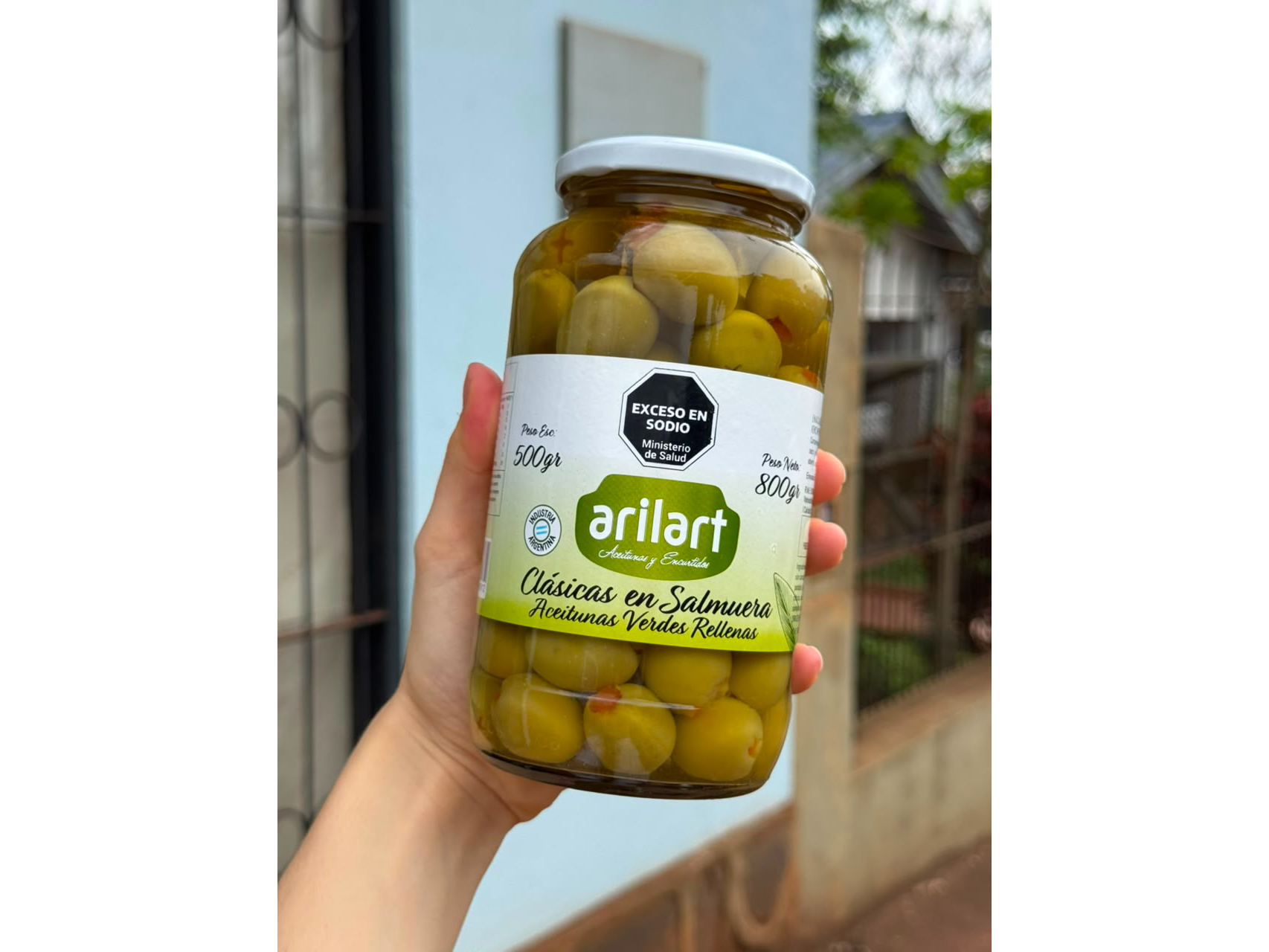 Aceitunas Verdes Rellenas Clasicas en Salmuera 500gr