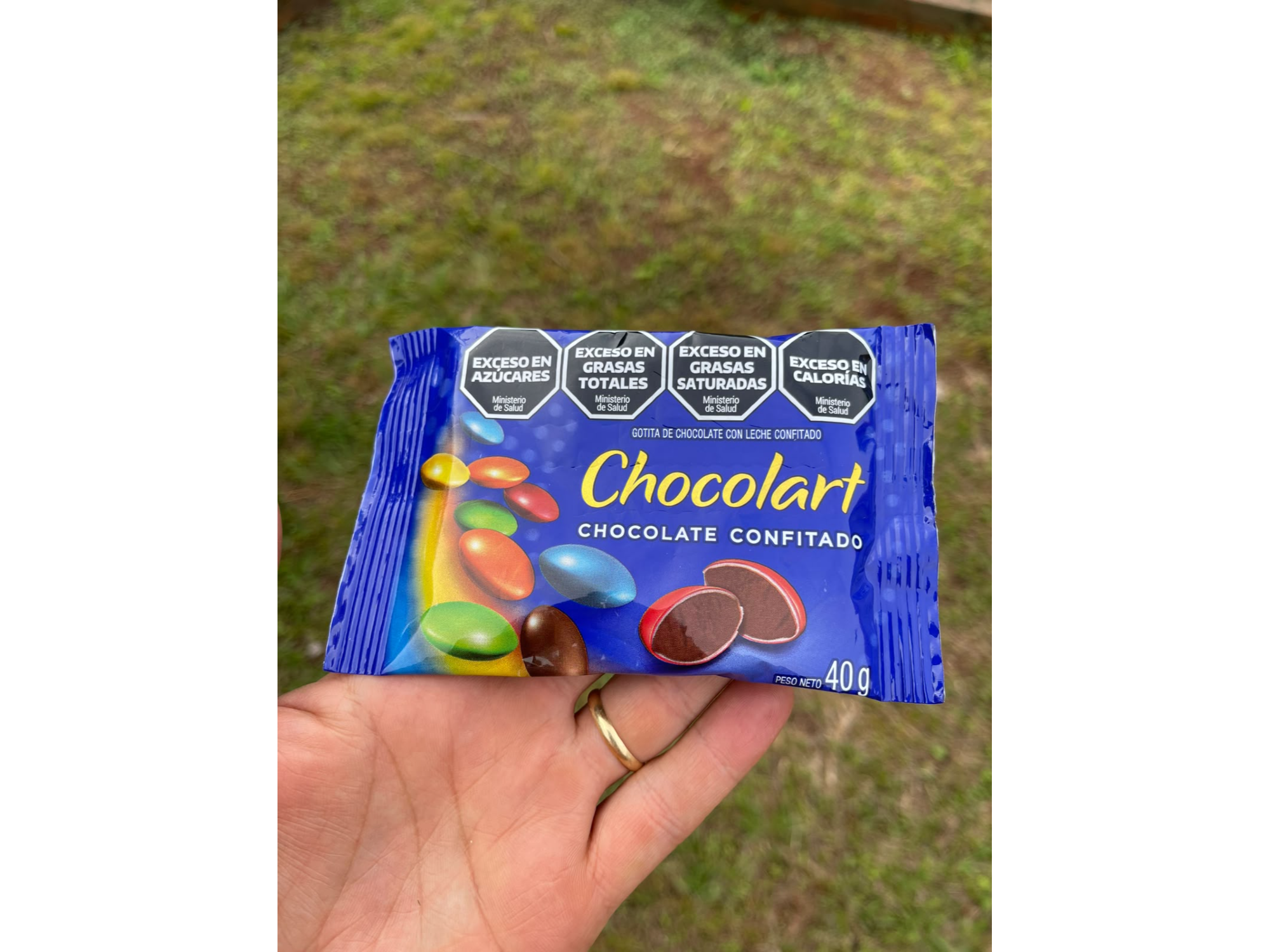 Chocolate con leche confitado 40g