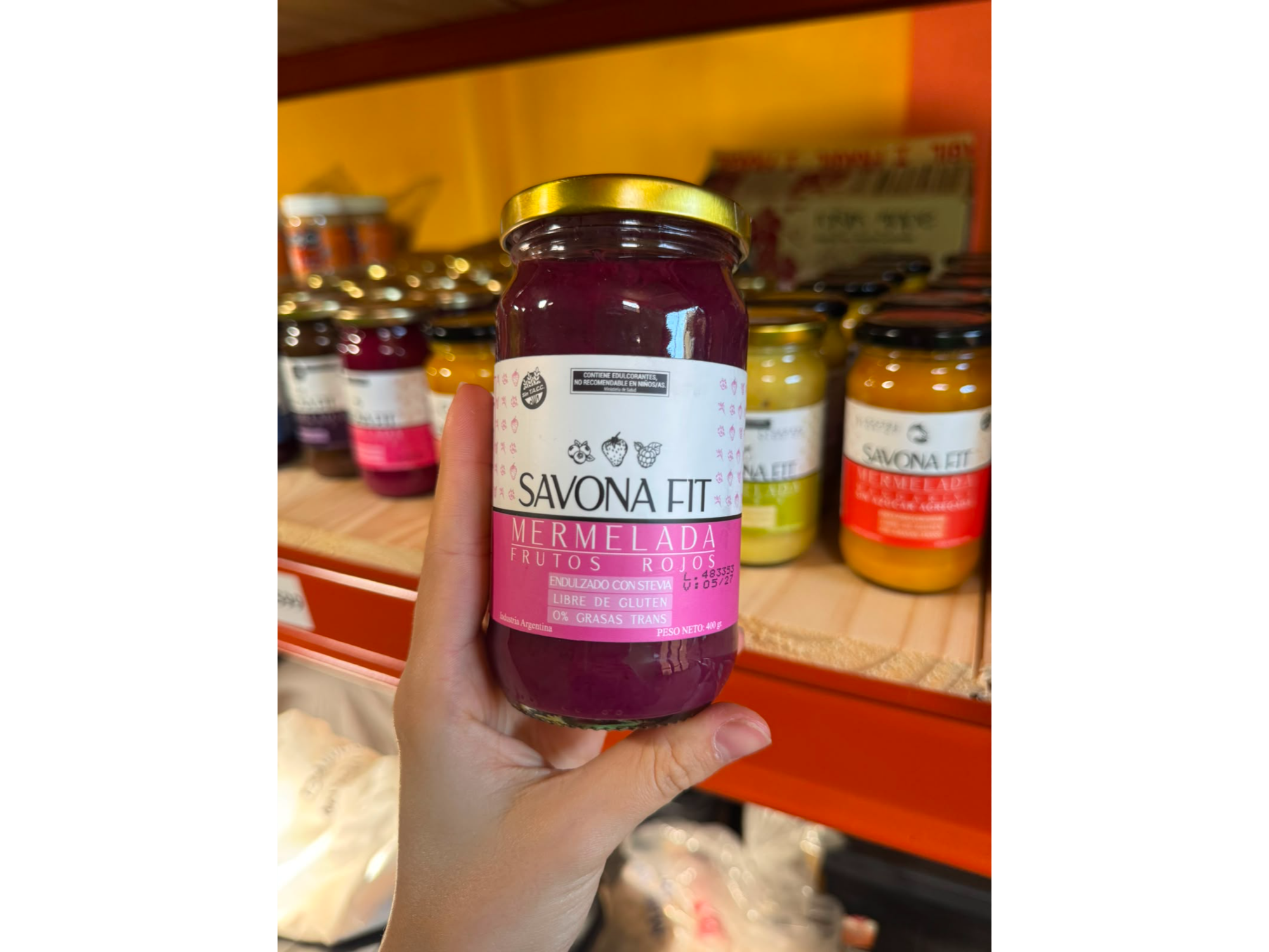 Mermelada de Frutos Rojos Sin Azúcar 400g