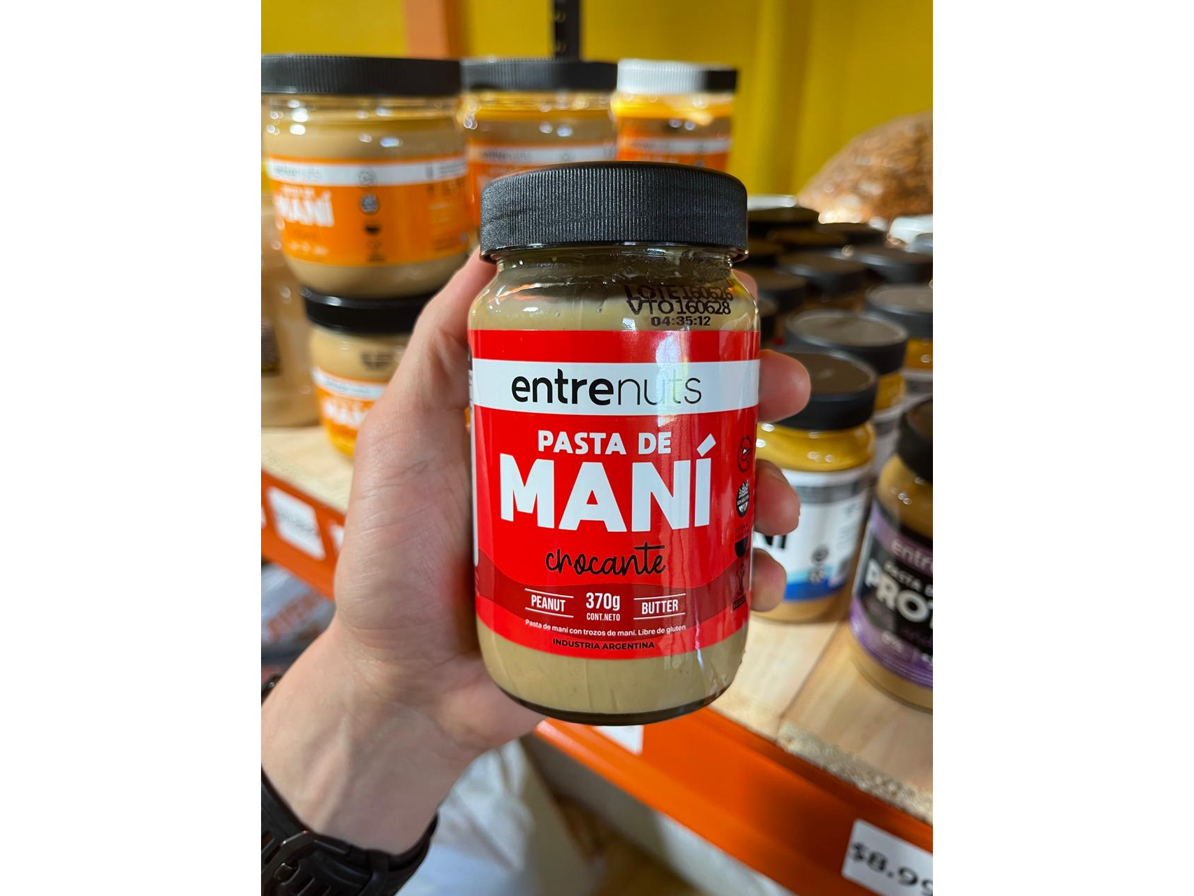 Pasta de maní Crocante natural con trocitos de maní 370g