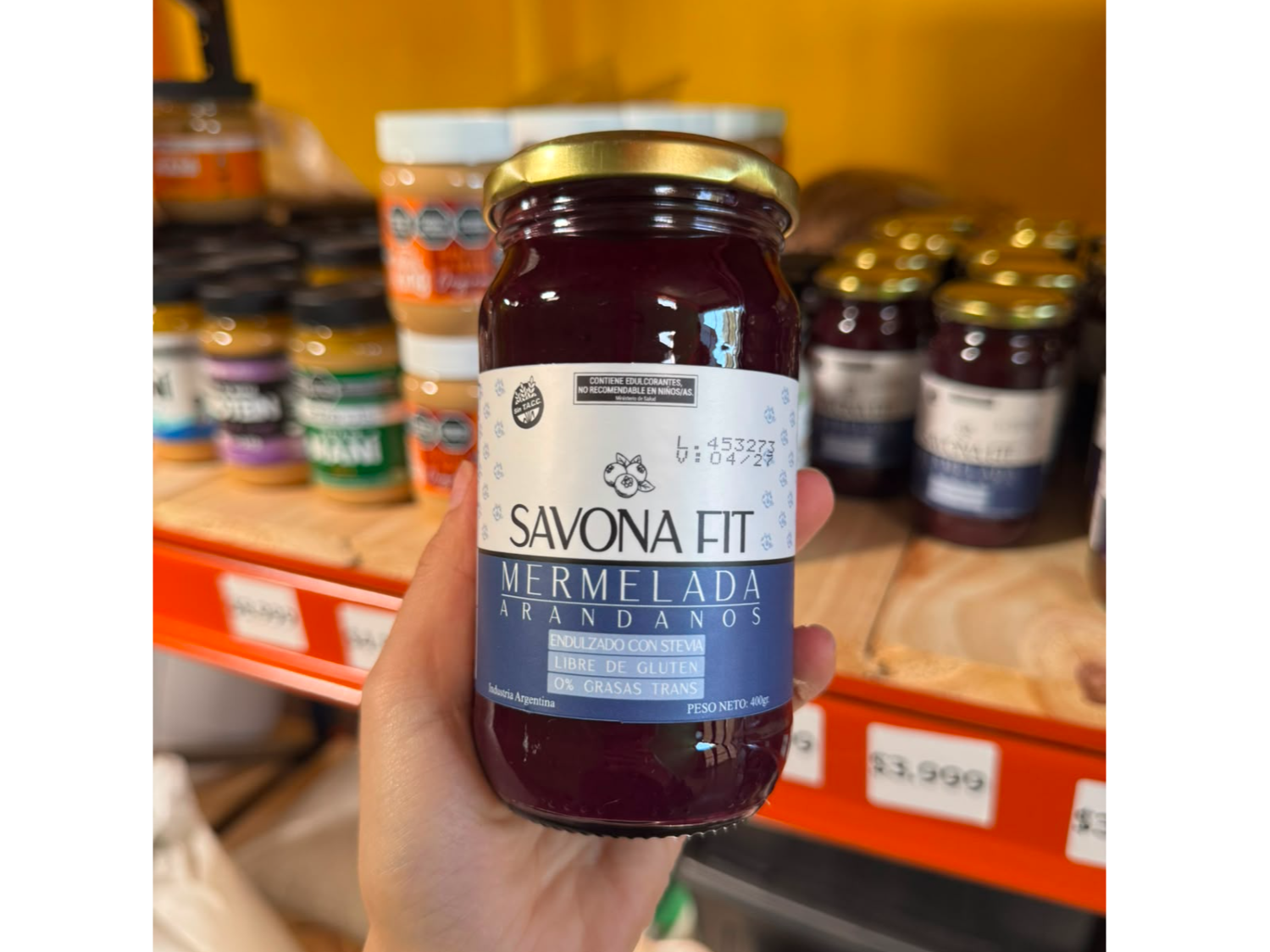 Mermelada de Arandanos Sin Azúcar 400g
