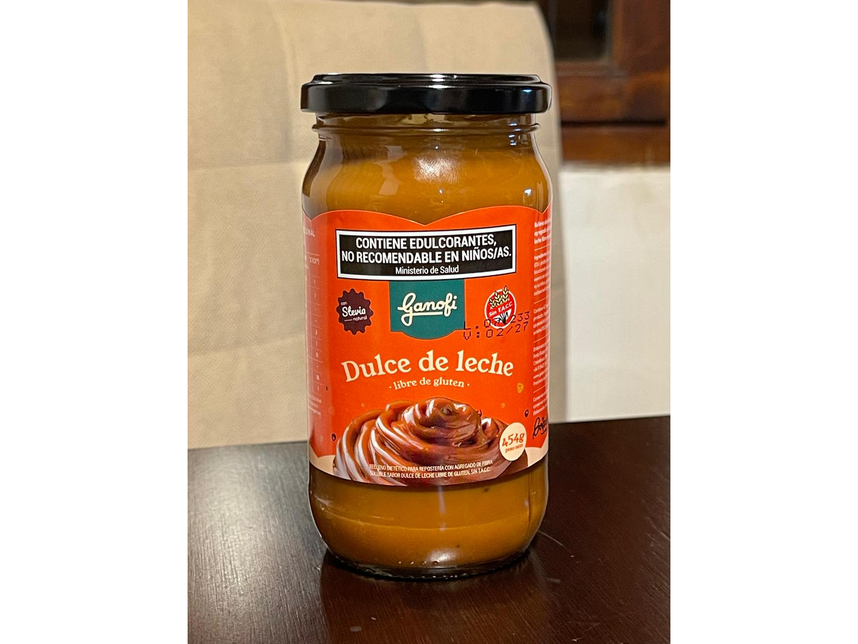 Dulce de Leche Sin Azúcar 454g