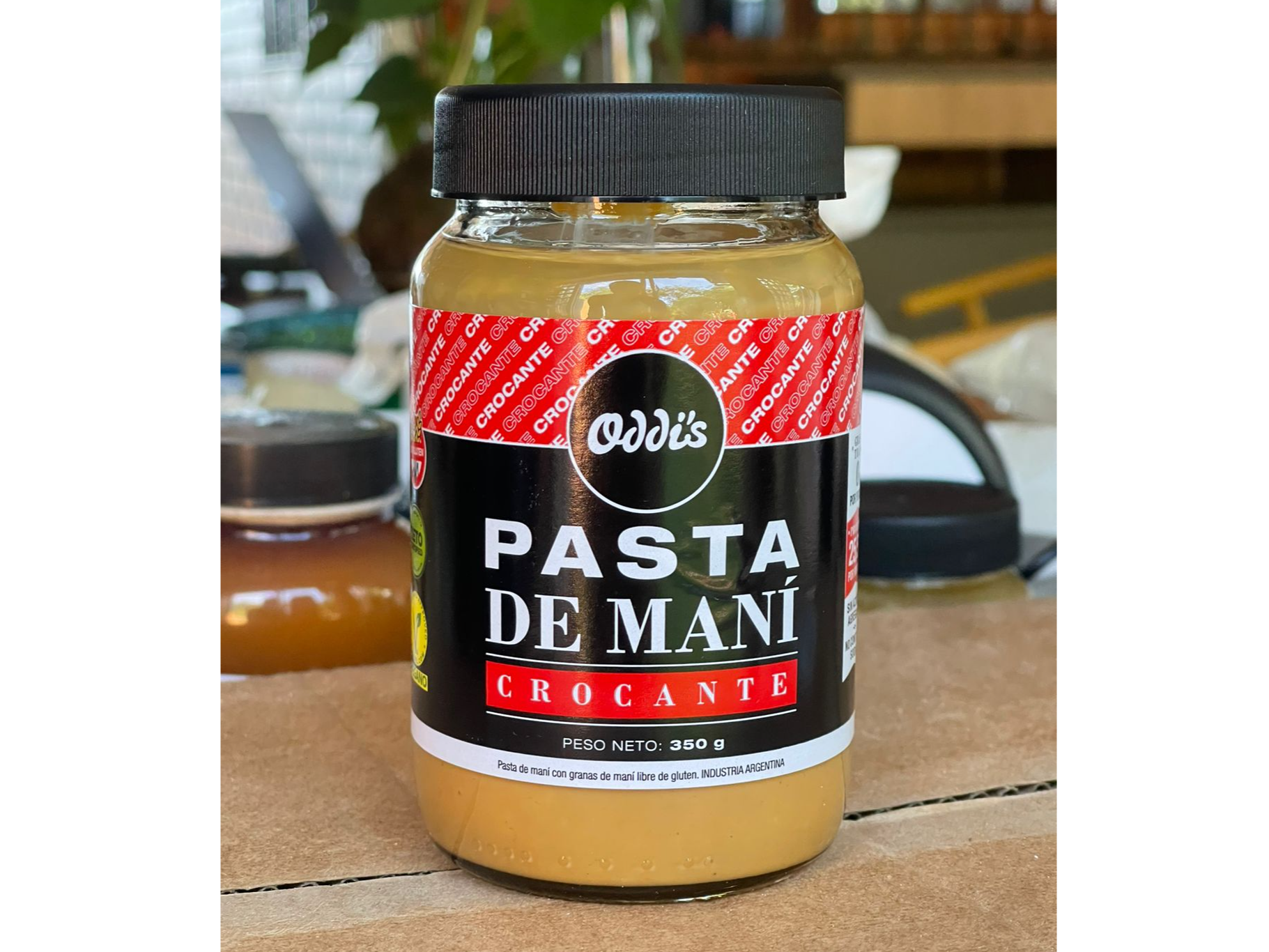 Pasta de maní natural con trocitos de maní 350g