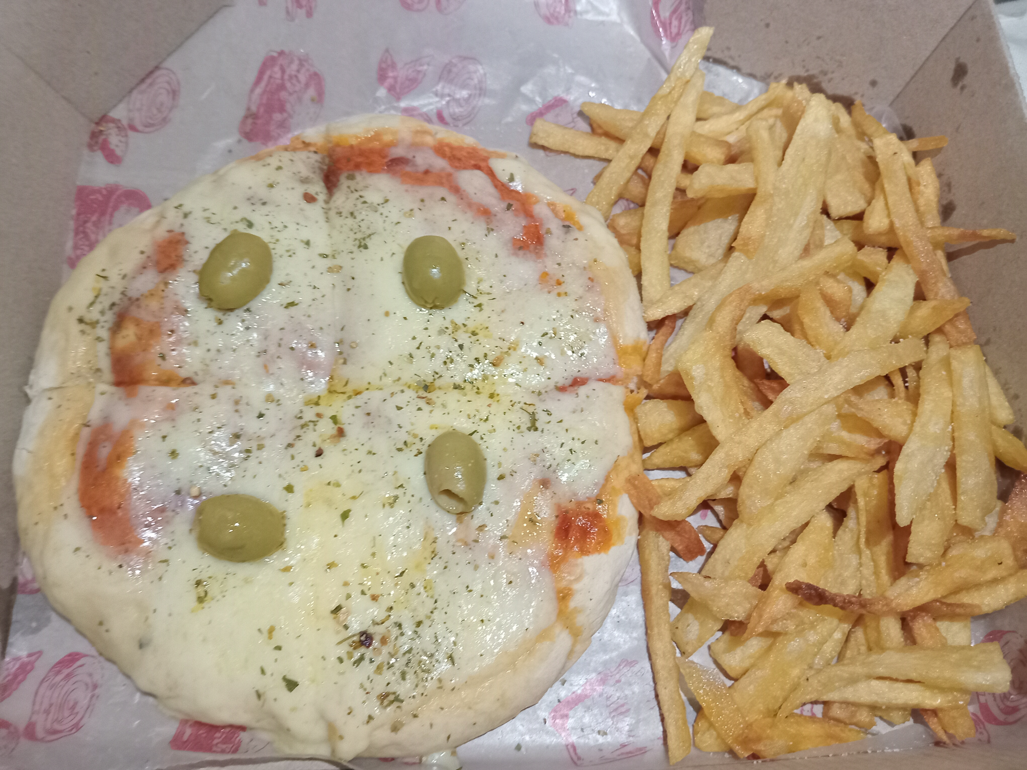 Pizza Individual con papas
