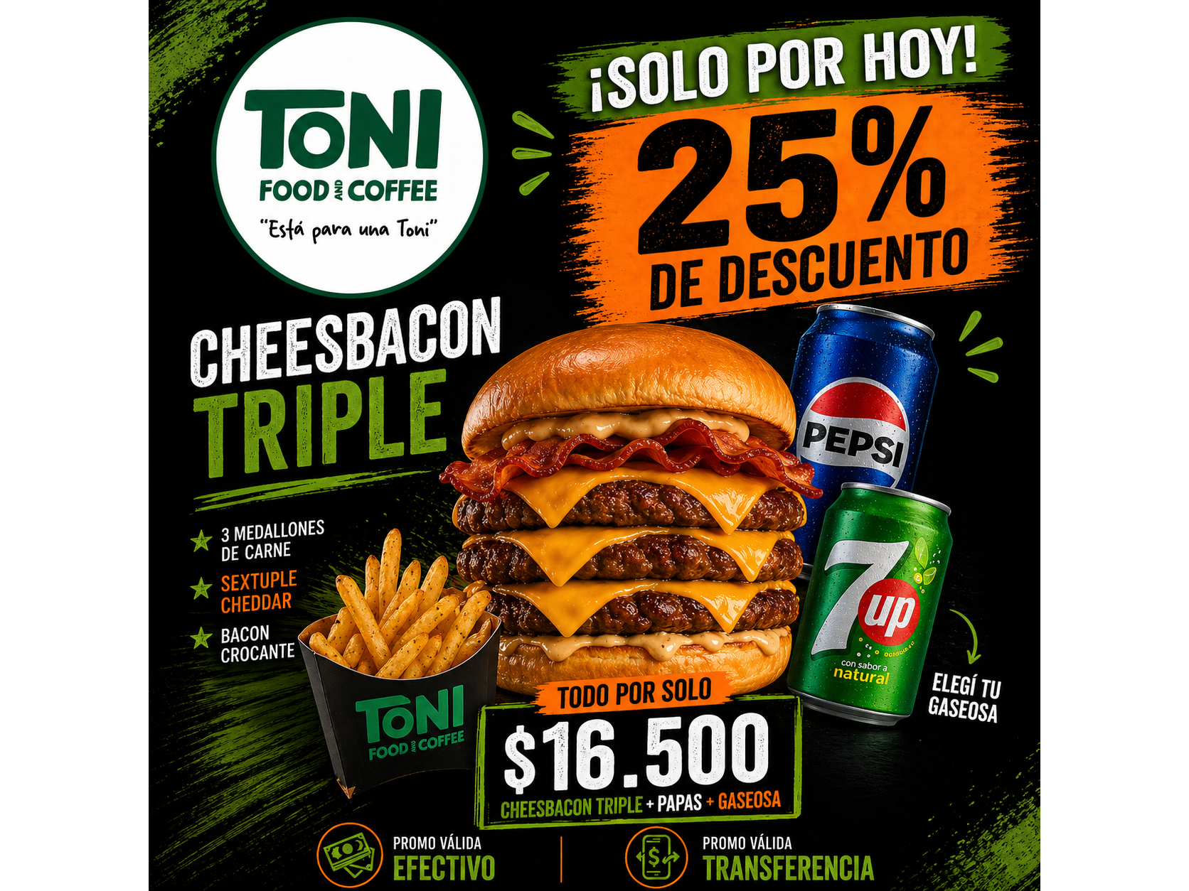 Combo Cheesbacon Triple