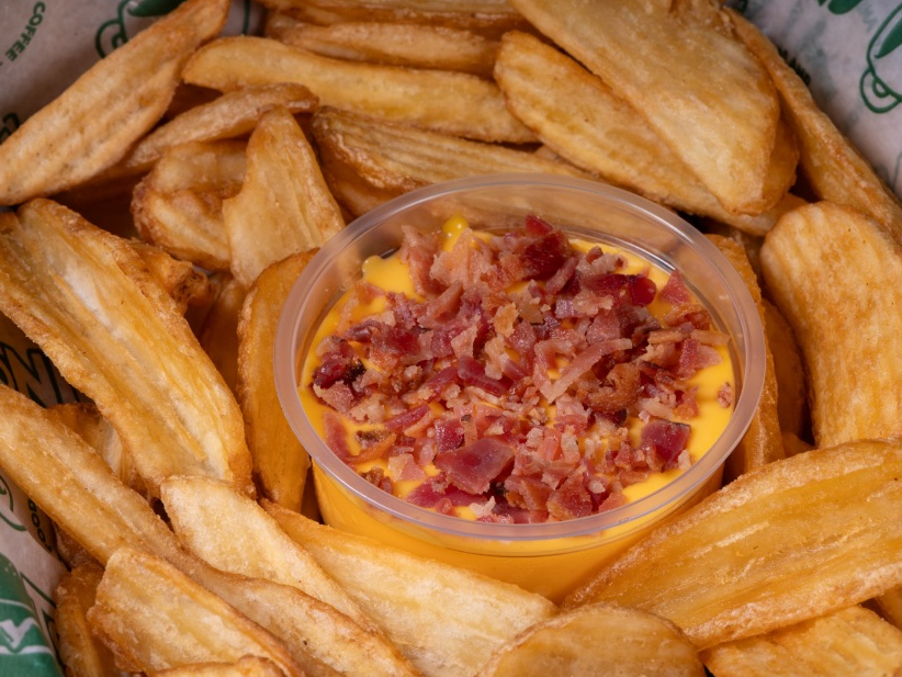 Papas Crispers + Pileta de Cheddar