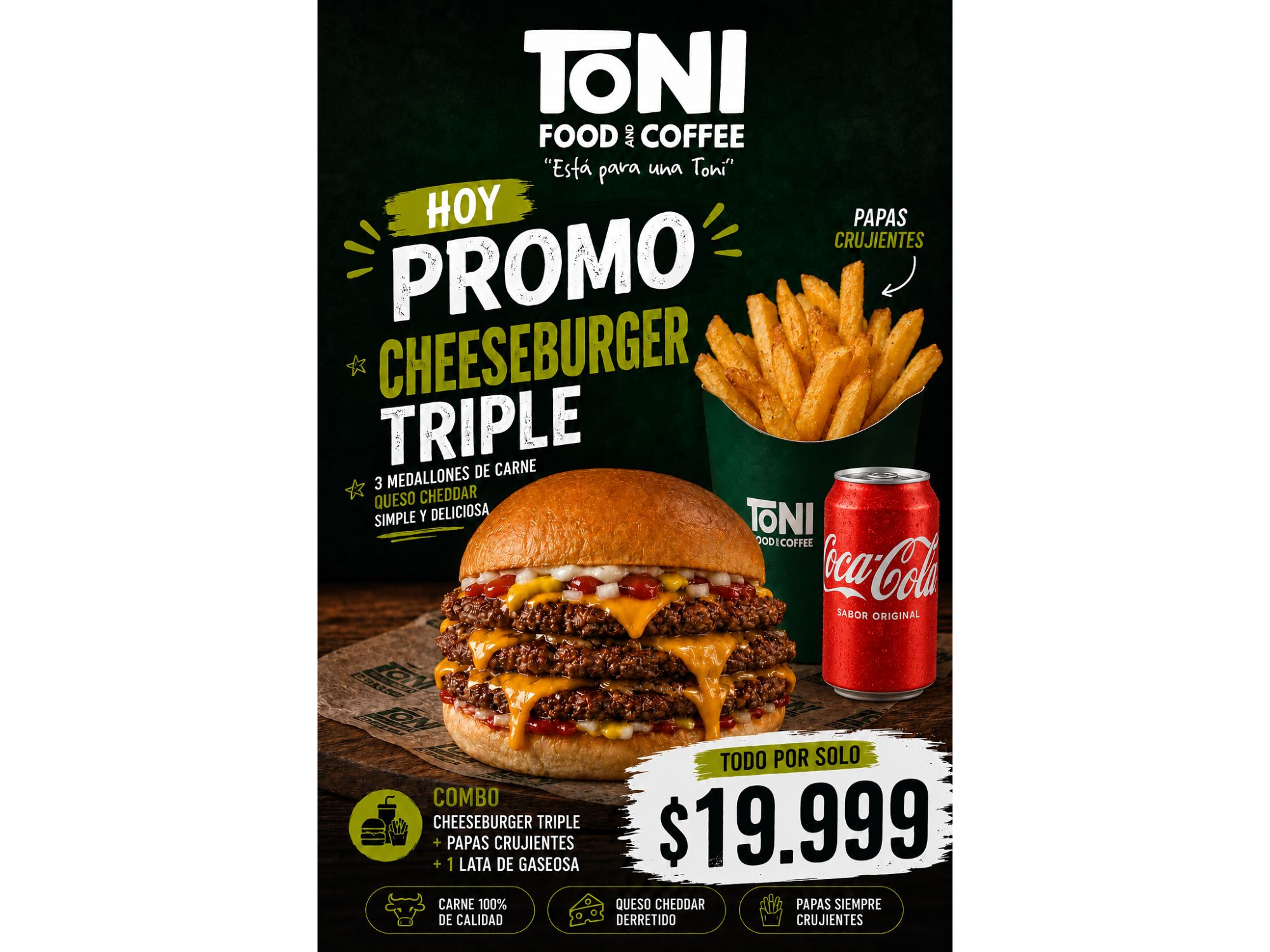 Cheeseburguer triple