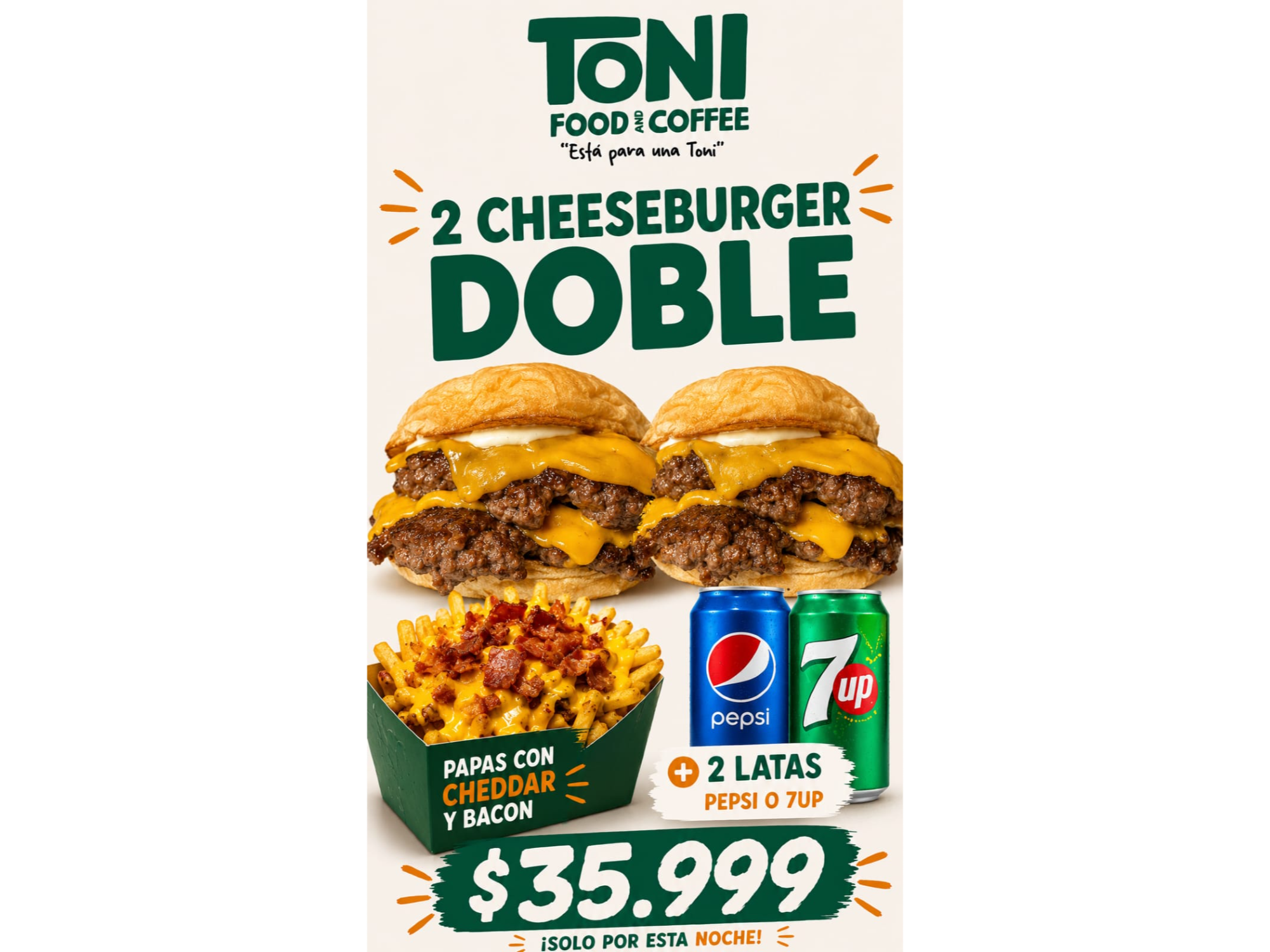 Combo 2 Cheeseburguer Dobles