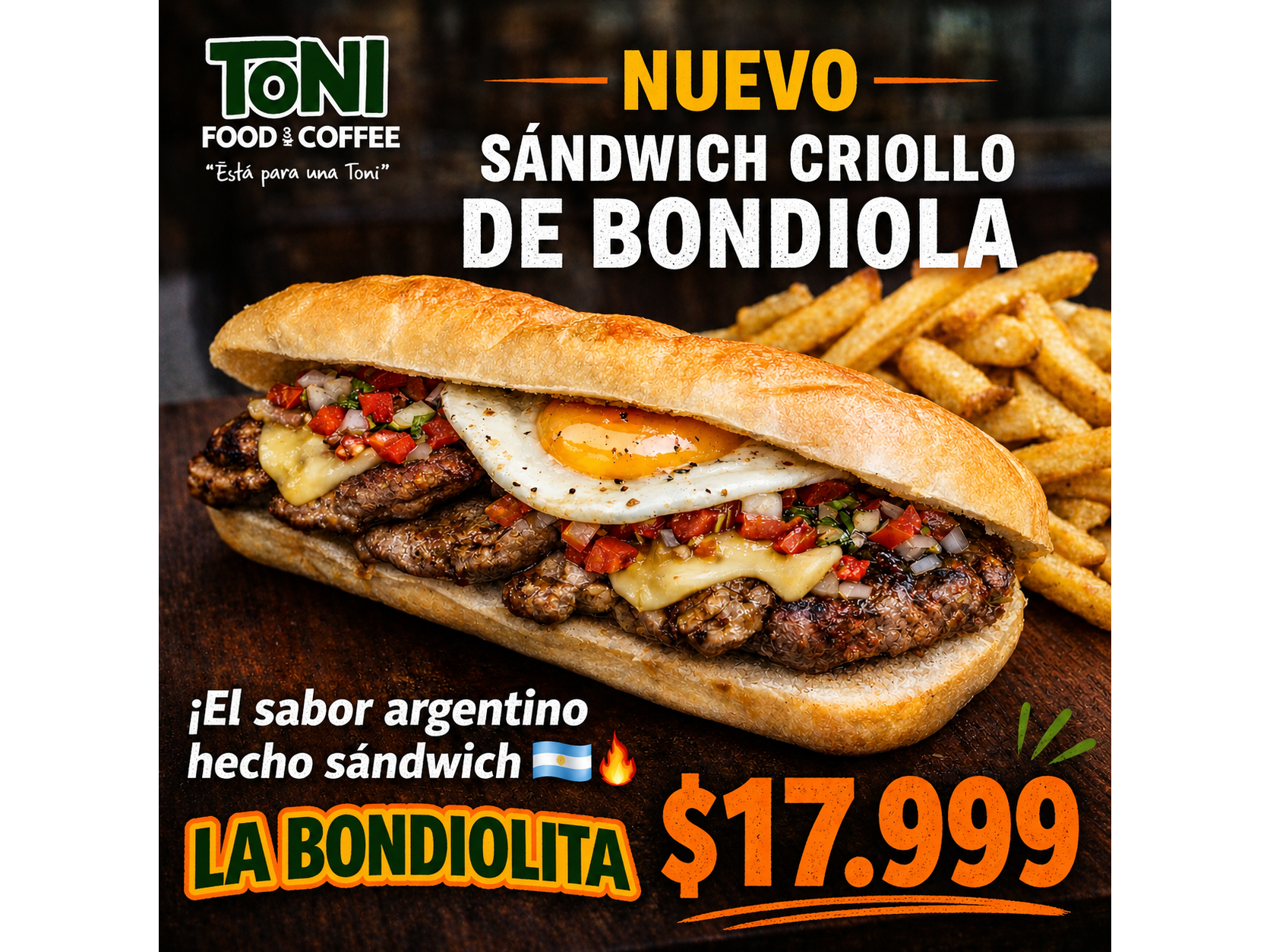 Sandwich Criollo de Bondiola - LA BONDIOLITA