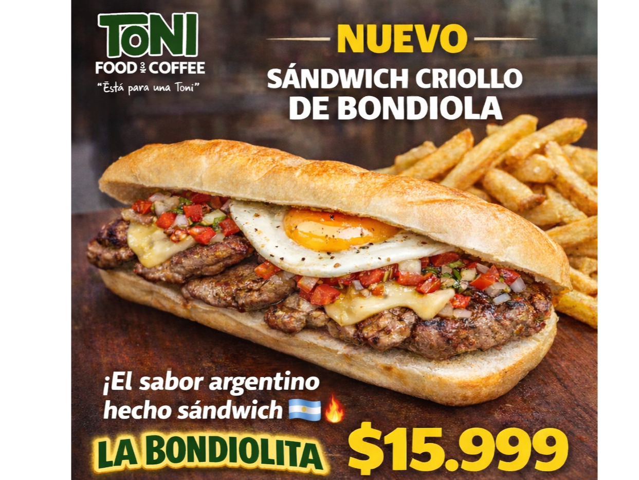 Sandwich Criollo de Bondiola - LA BONDIOLITA