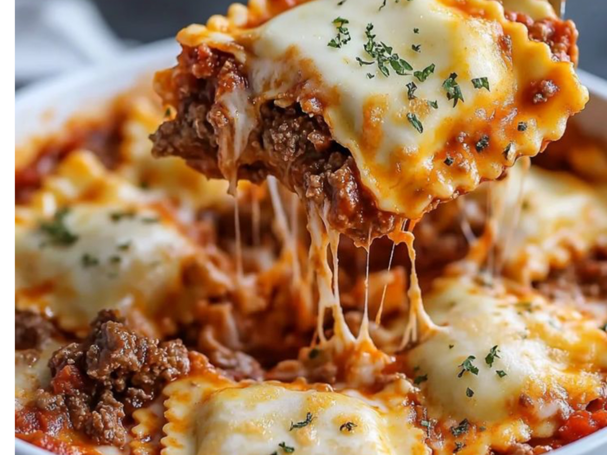 Ravioles con salsa bolognesa