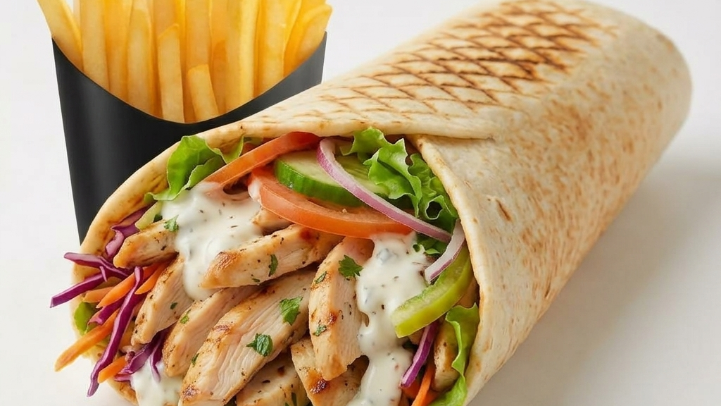 SHAWARMA WRAPS 150g  &  PAPAS