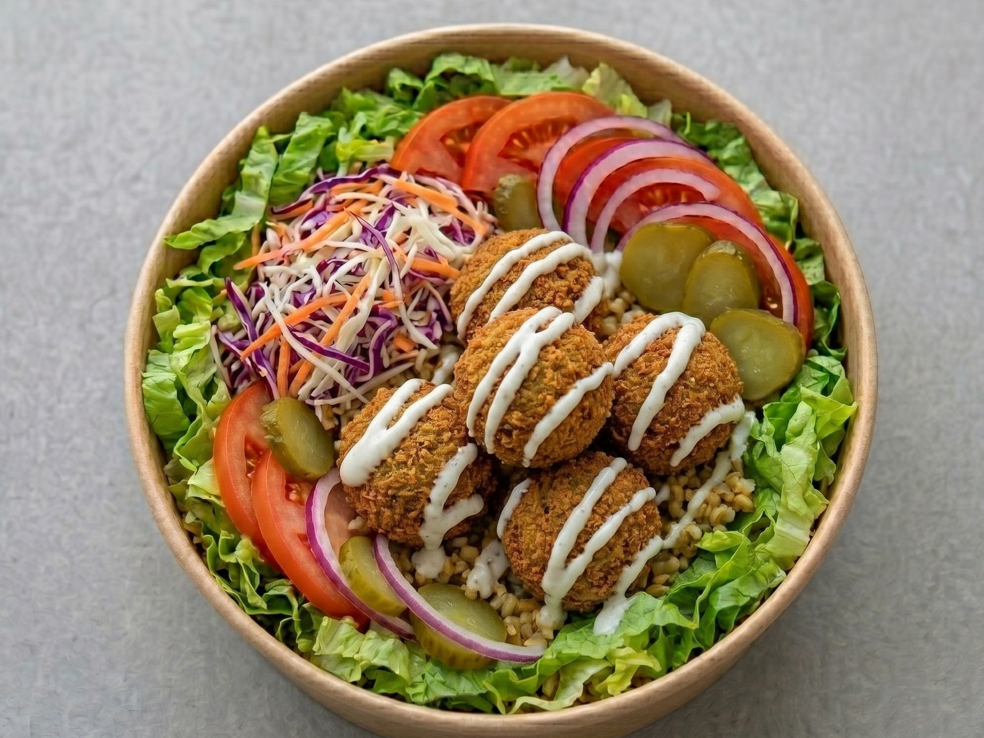 Veggie shawarma bowl