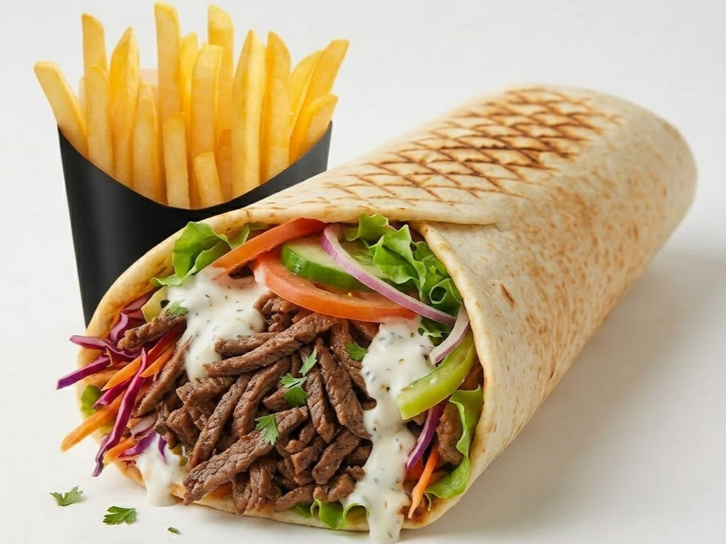 Wrap Ternera & papas grandes