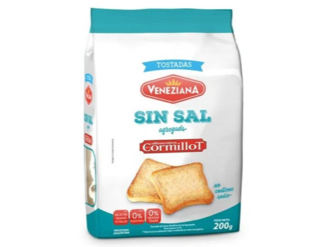 Tostada sin sal VENEZIANA