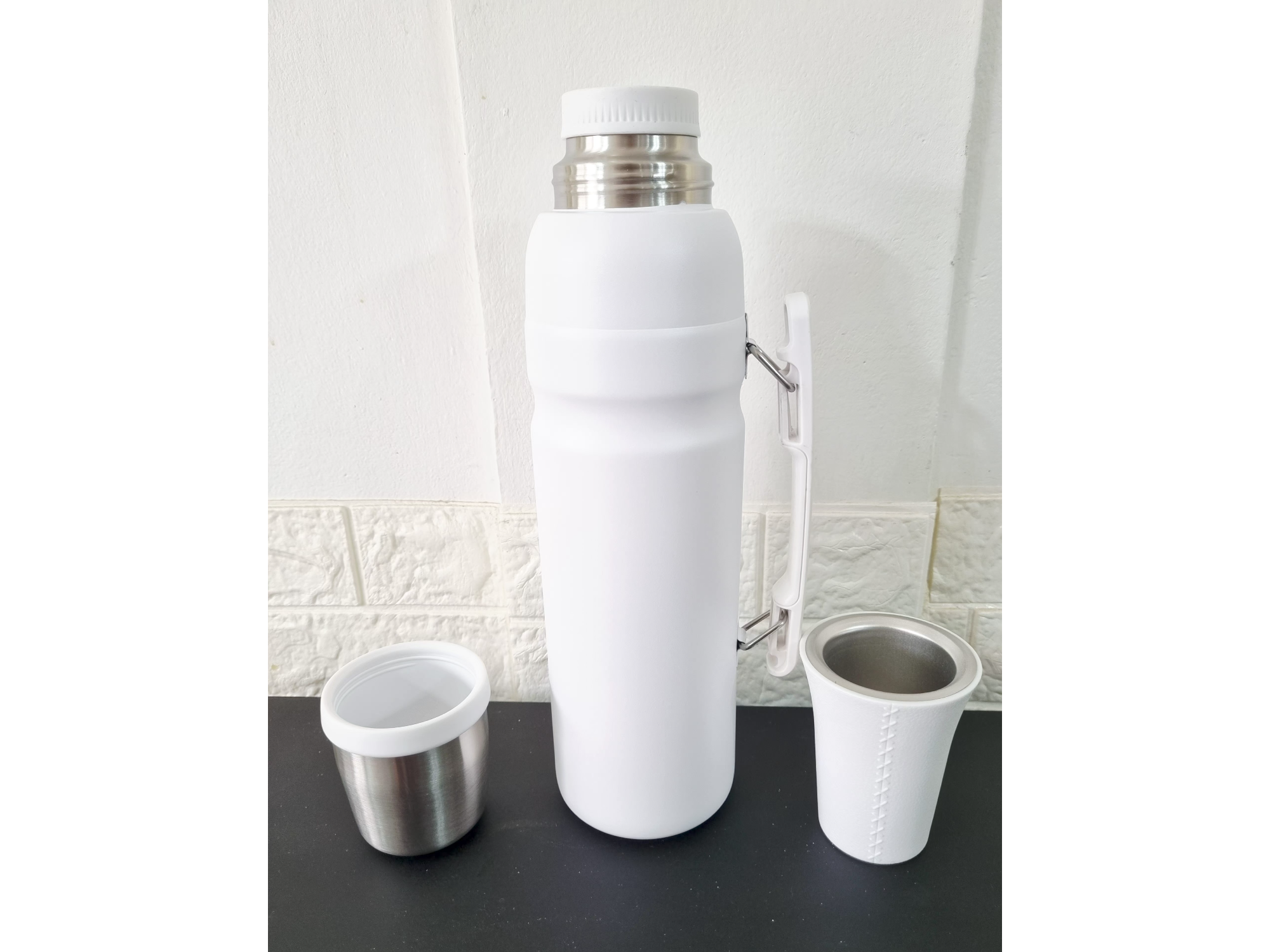 Termo acero inoxidable 1.2 Manija rebatible