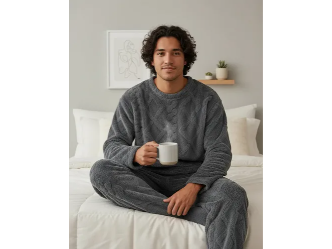 Pijama Invierno Hombre Abrigado Polar Soft Terrenal (Copia)