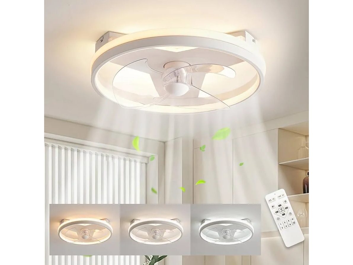 Ventilador 2 En 1 De Techo Led Inteligente Smart
