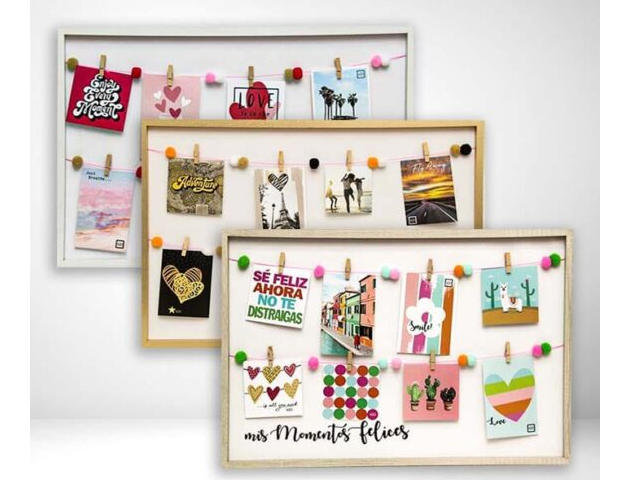 Cuadros, portaretraros decorativos con broches