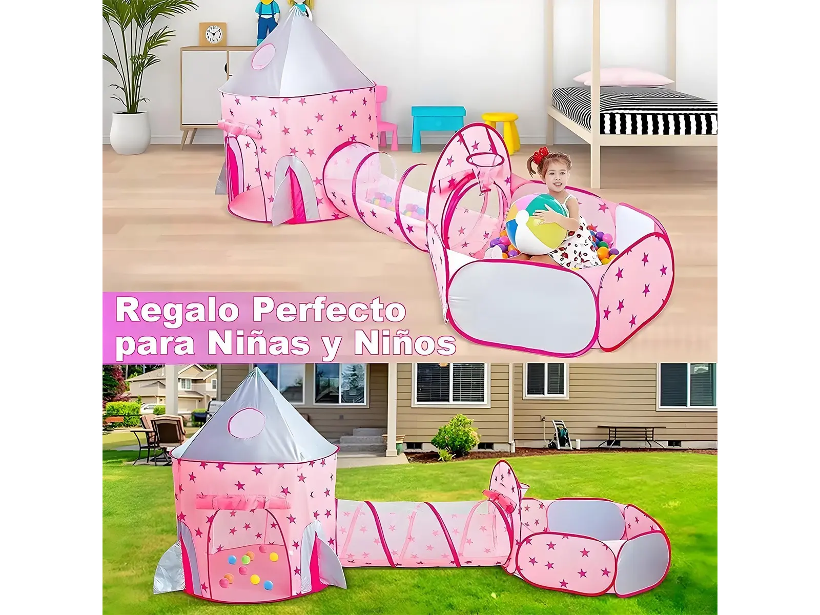 Carpa Castillo + Tunel + Pelotero
