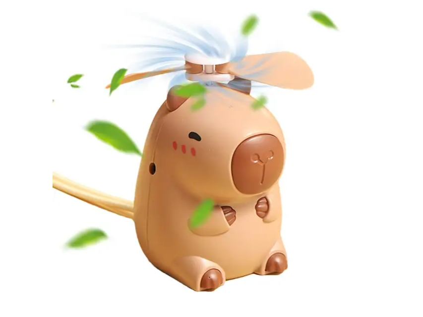 Mini Capibara Ventilador Recargable Capybara Usb Fan