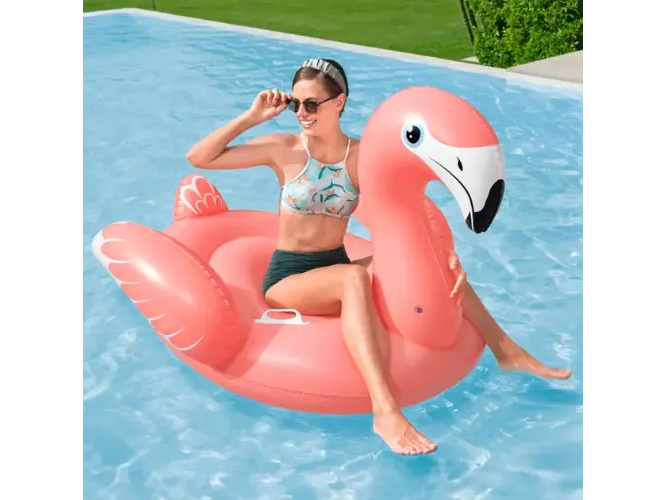Colchoneta Inflable de Piscina Bestway Flamenco Rosa