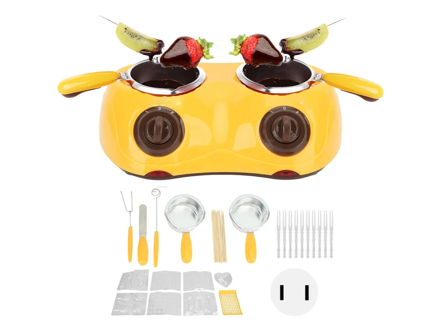 Olla Electrica Doble Para Derretir Chocolate Más Accesorios