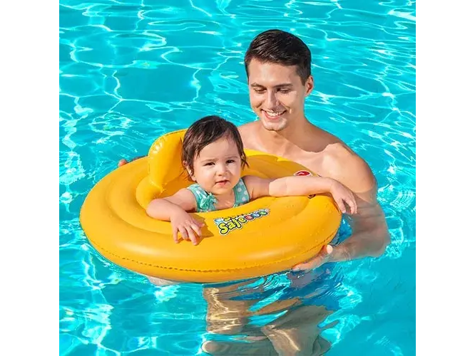 Salvavidas Bebe Asiento Inflable 3 Aros 0 A 1 Año