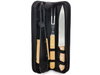 Juego Set X 3 Piezas Para Parrilla Con Estuche Kit Asador