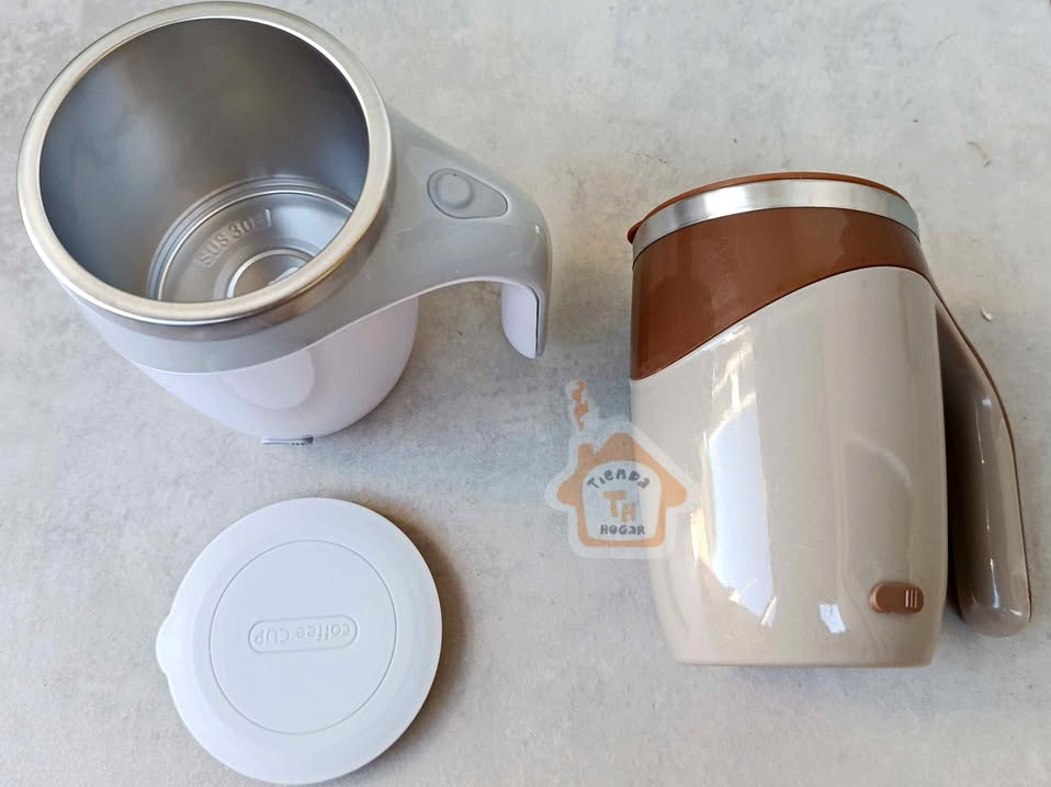 Taza 380ml batidora recargable, acero 304