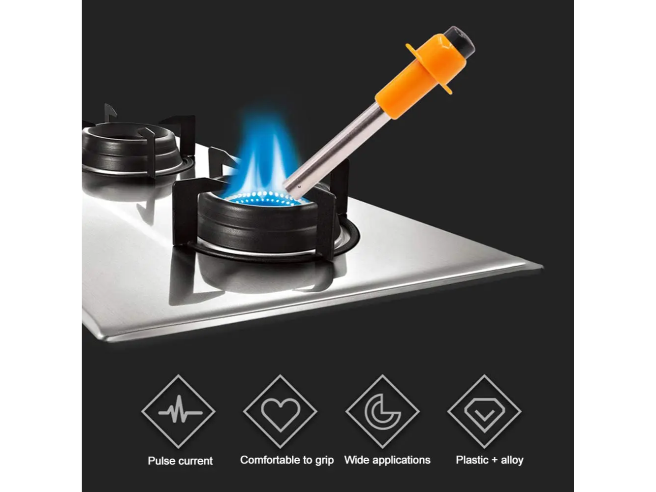 Encendedor Piezoeléctrico Para Estufa De Camping Portátil