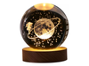 Esfera Magica Cristal 3d Led Luz De Noche