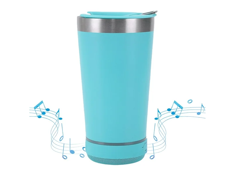 Vaso Térmico 473ml Parlante Inalámbrico Bluetooth Destapador