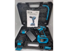 Taladro Atornillador 21v Sin Carbones - 60nm - Mandril 13 Mm Negro Con Azul Petroleo 50/ 60 Hz