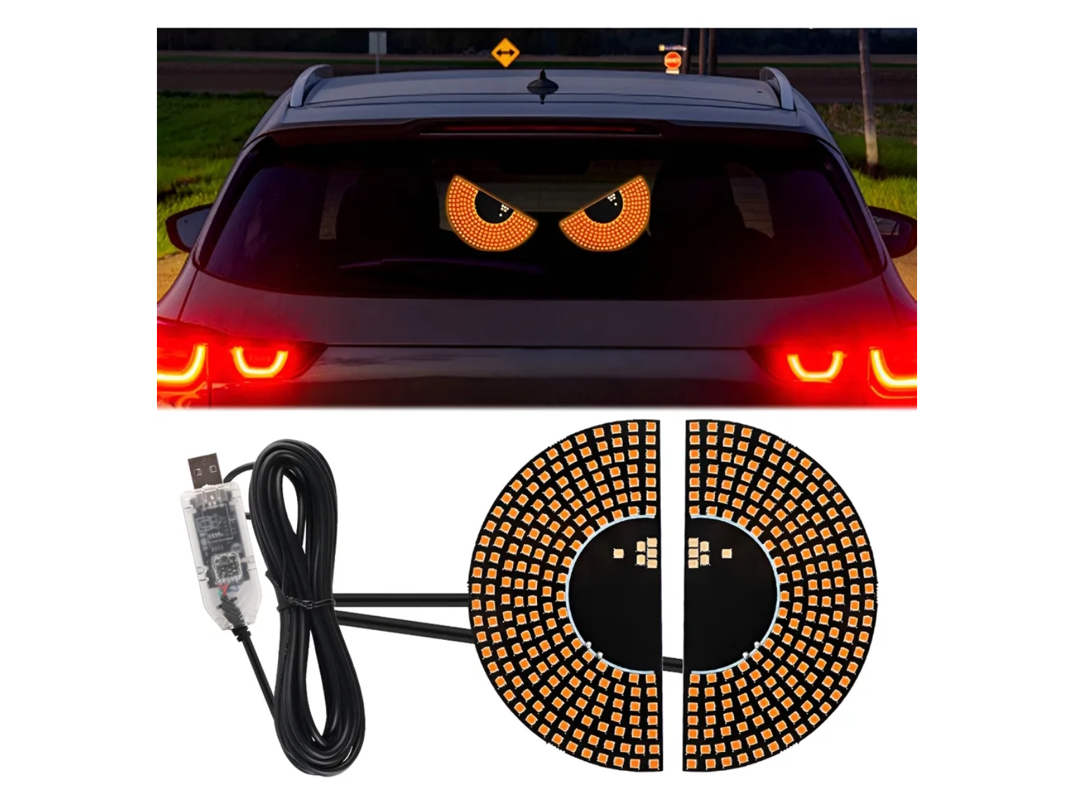 Ojos Led Usb Decorativas Con 11 Modos Para Vehiculos