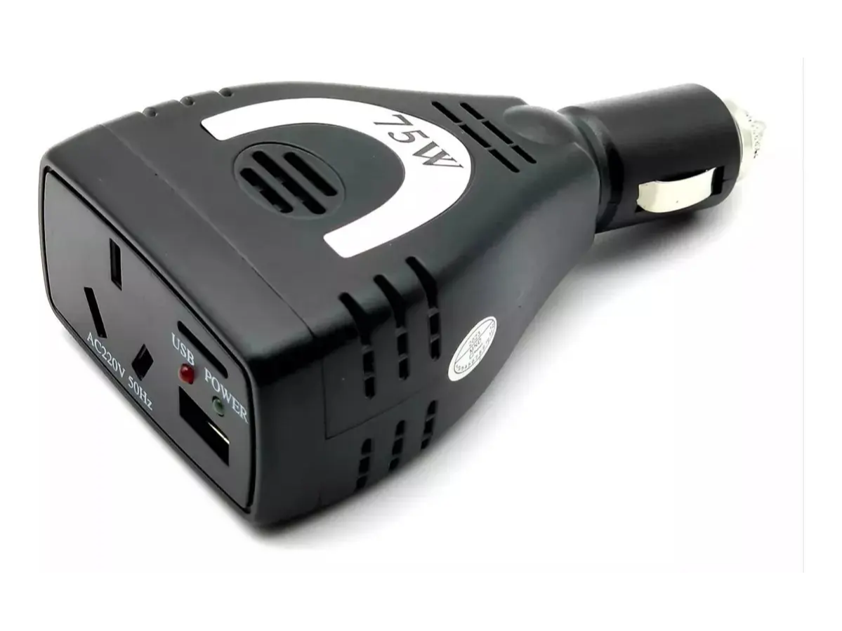 Inversor Para Auto 12v 220v 75w Led Celular Notebook Juegos